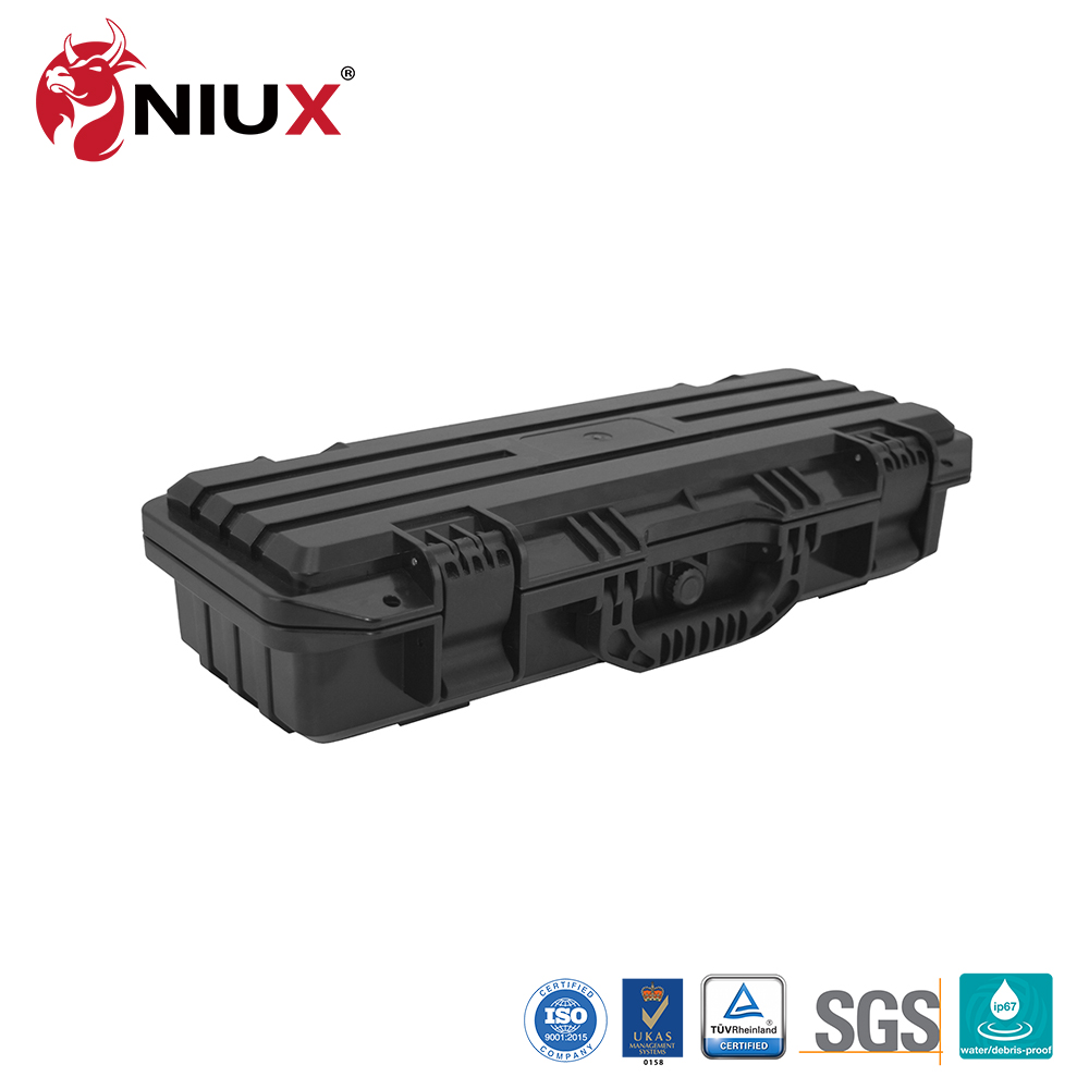 plastic case shell Watertight Black plastic tool box package plastic electric box with handle